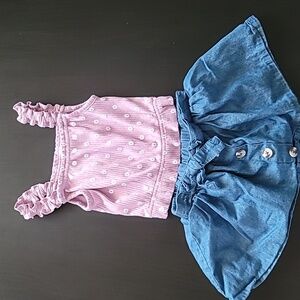 Wonder Nation skort and top sz18m